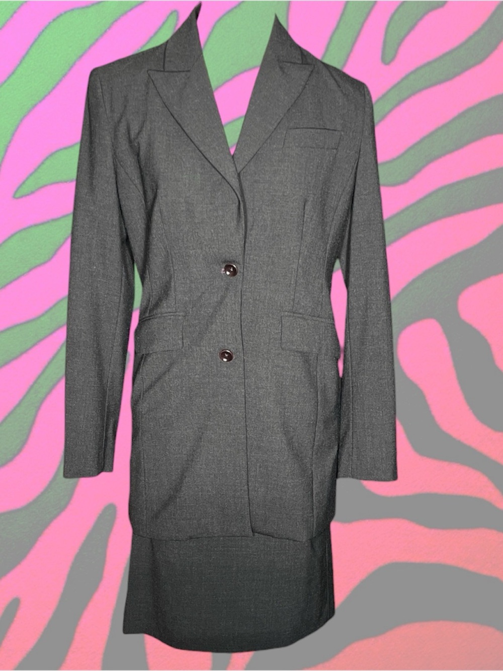 Body by Victoria dark grey two piece suit set
